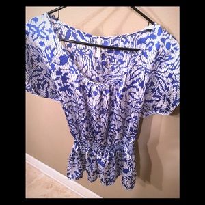 Fun Blue & Silver Top